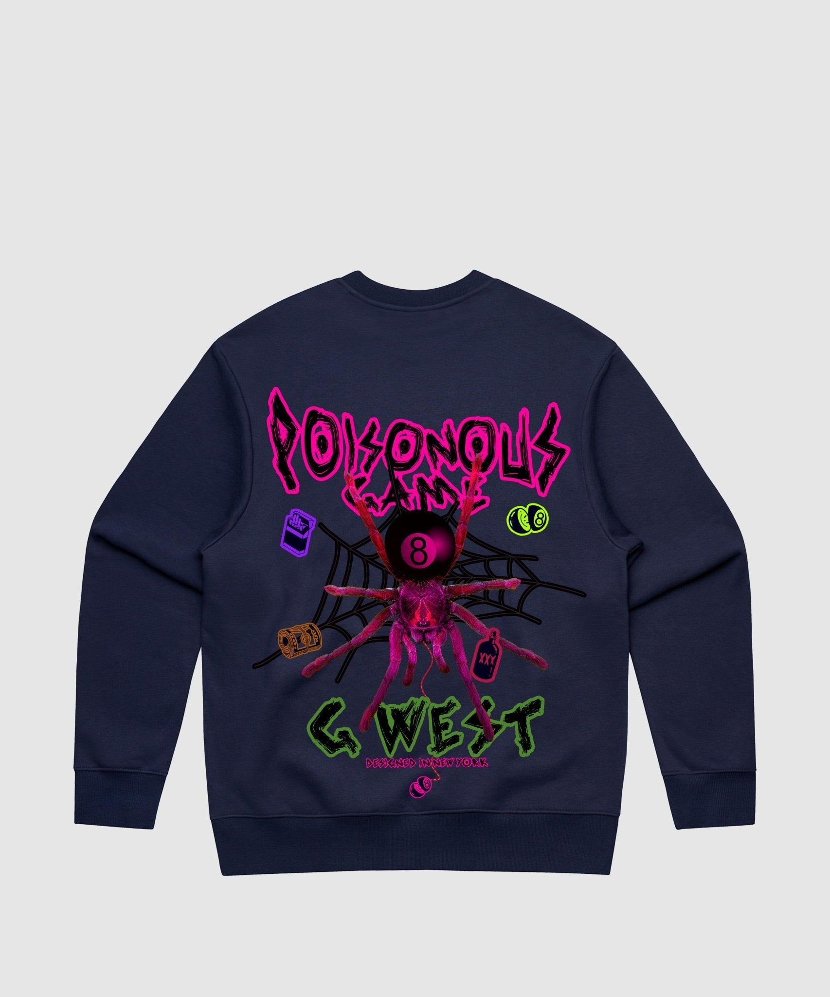 G WEST POISON GAME HEAVY PREMIUM CREWNECK - 6 COLORS - G West