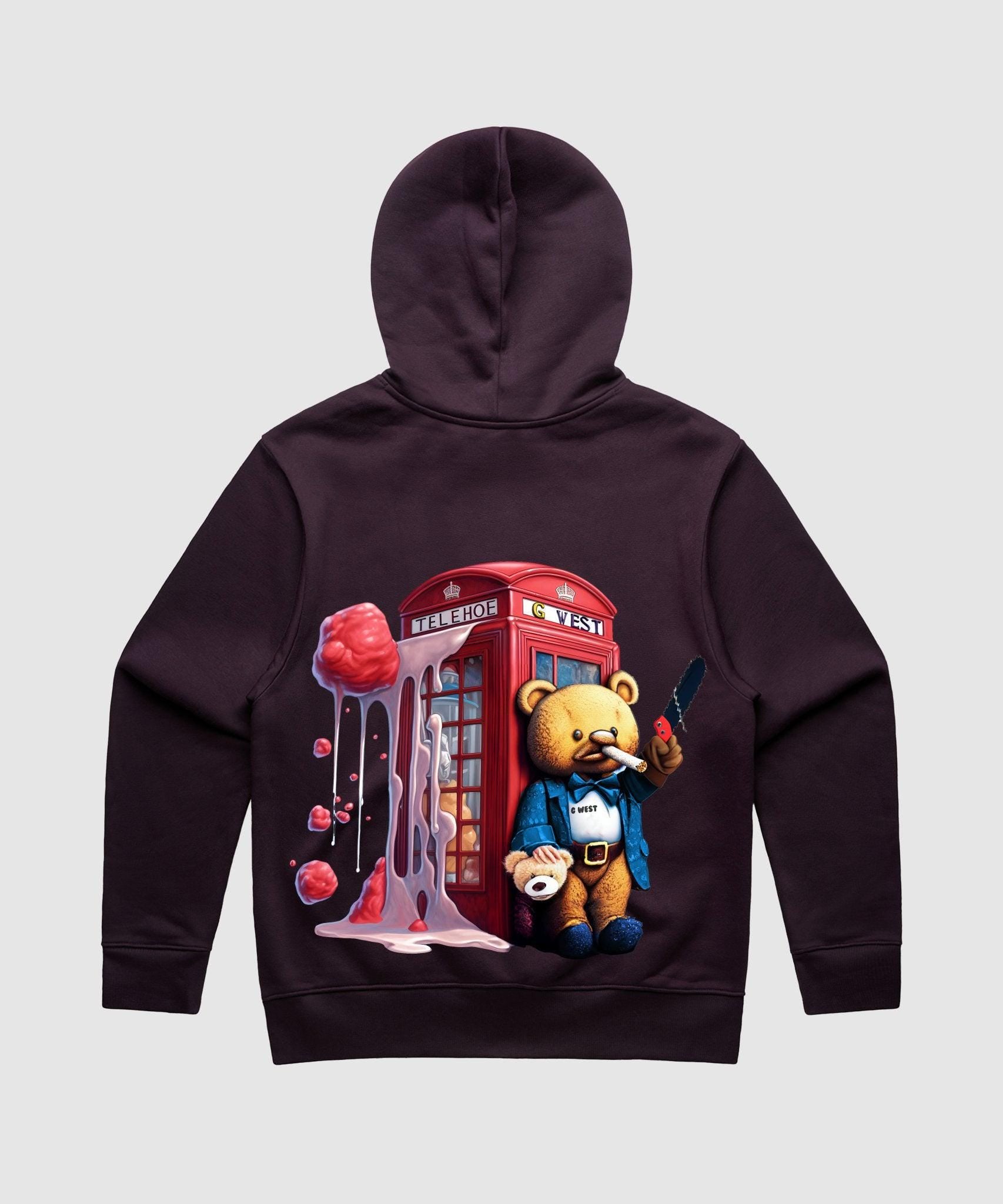 G WEST TEDDY BEAR BOOTH HEAVY PREMIUM HOODIE - 6 COLORS - G West