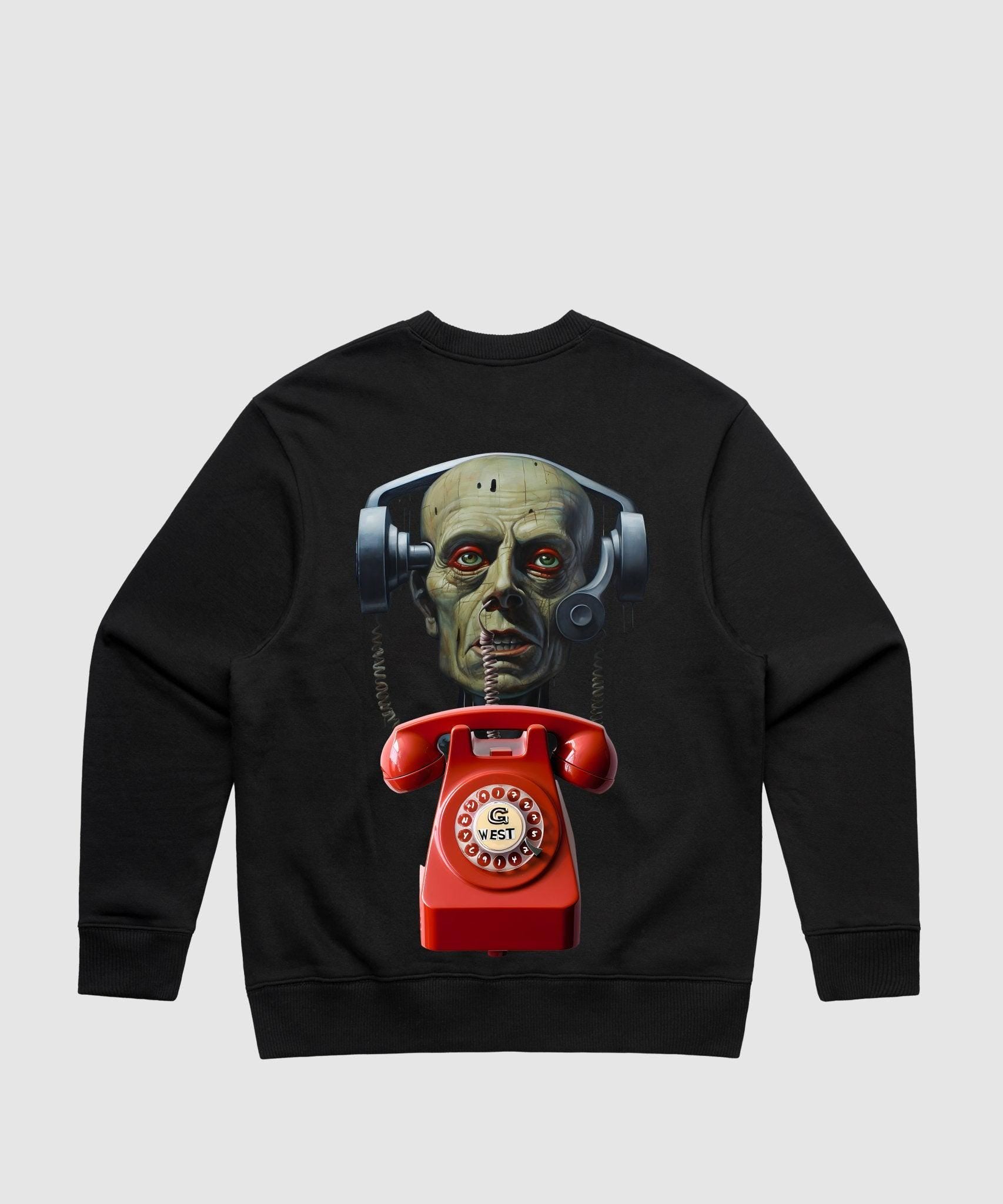 G WEST TELEPHONE HEAD HEAVY PREMIUM CREWNECK - 6 COLORS - G West