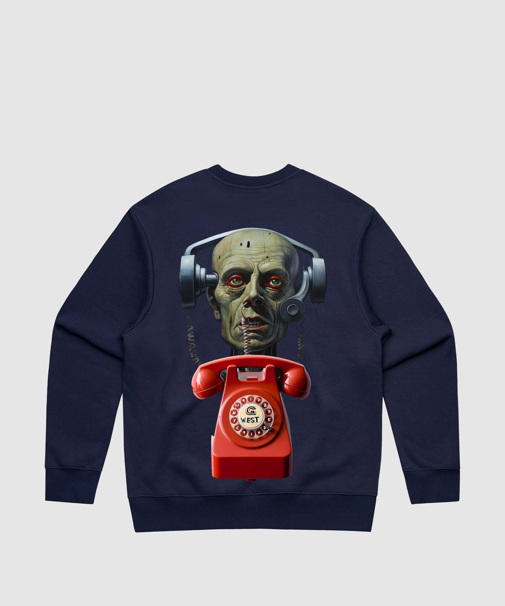 G WEST TELEPHONE HEAD HEAVY PREMIUM CREWNECK - 6 COLORS - G West