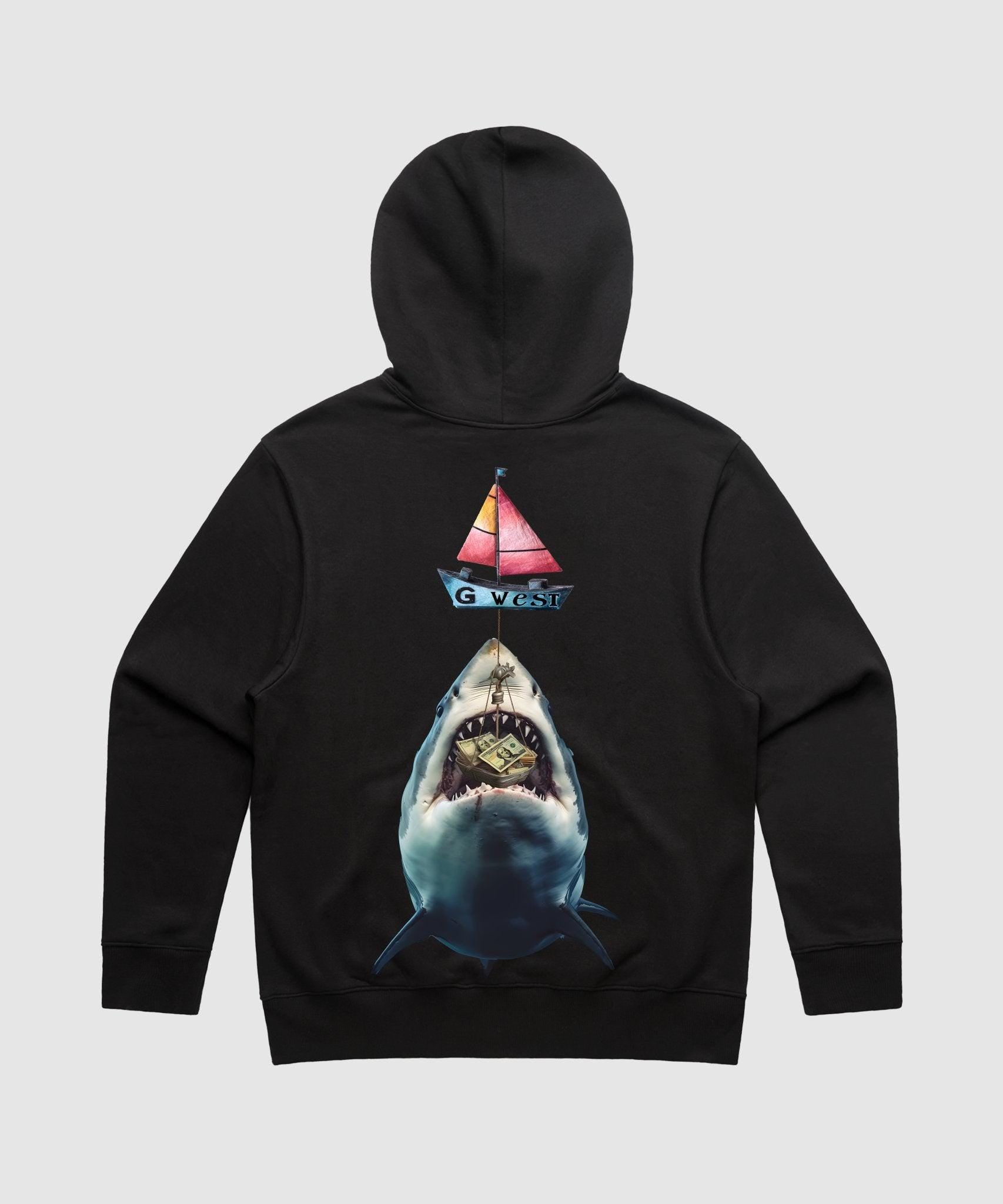 G WEST SHARK BAIT HEAVY PREMIUM HOODIE - 6 COLORS - G West