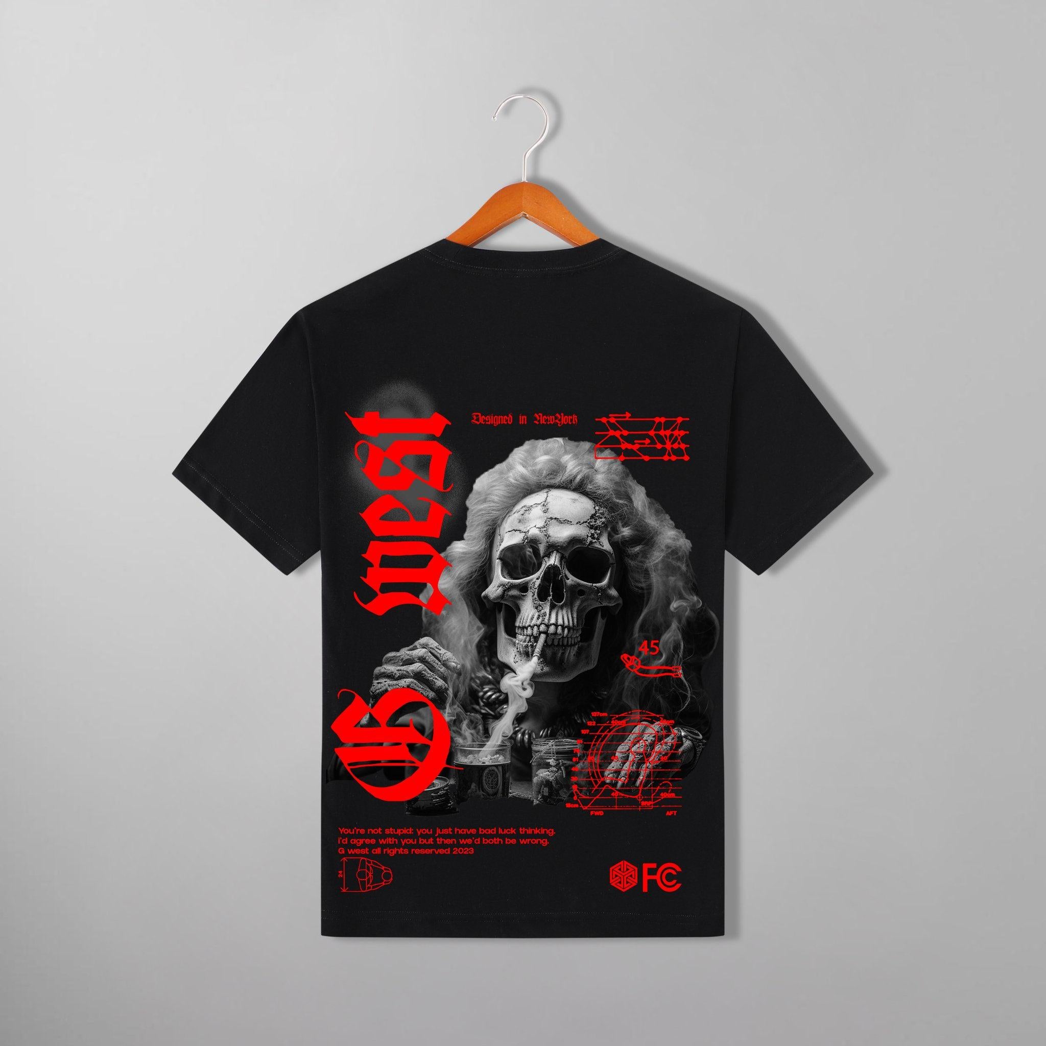 G West Smoke Skull Tee - G West