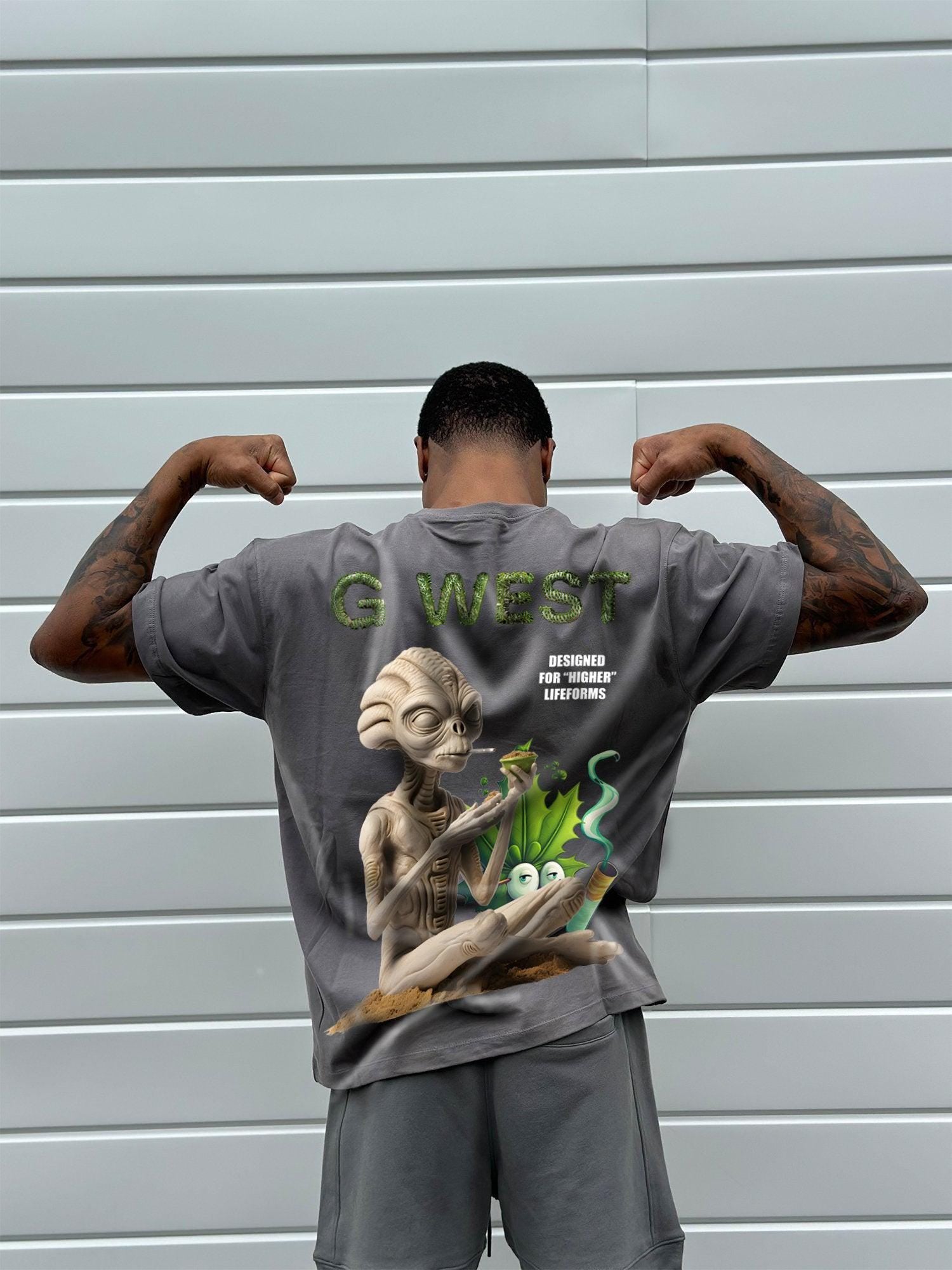 G WEST OVERSIZED DESIGNED FOR HIGHER LIFEFORMS TEE - G West