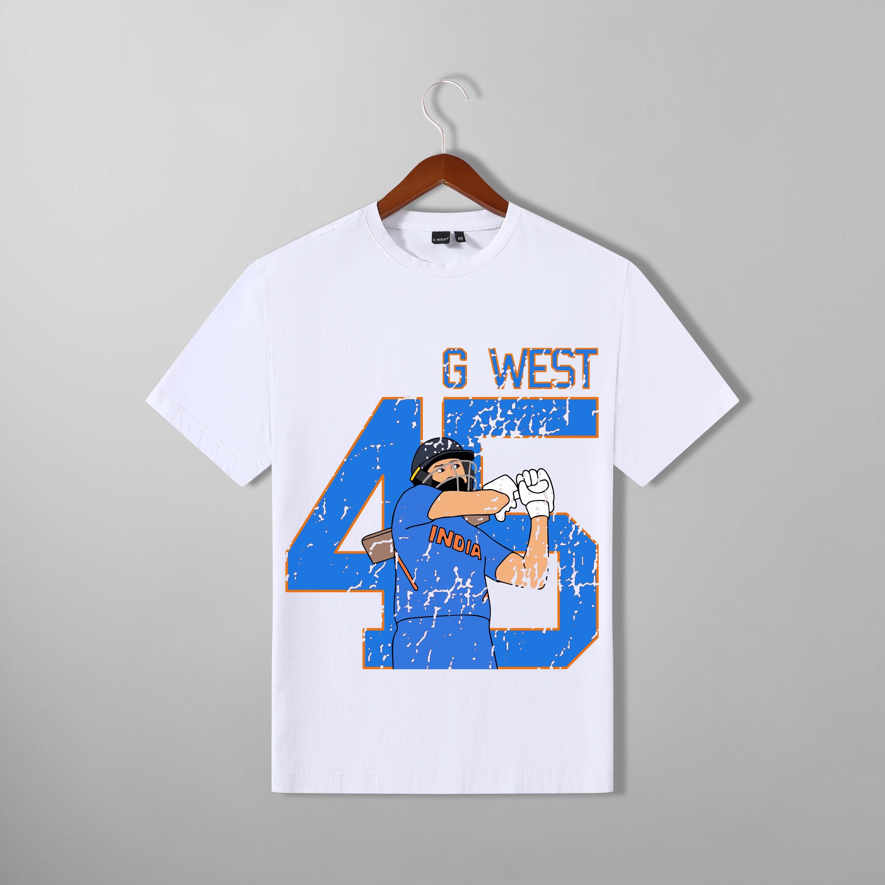 G West Cricket India King-45 T-Shirt : GWDTFL2410 - 3 COLORS - G West