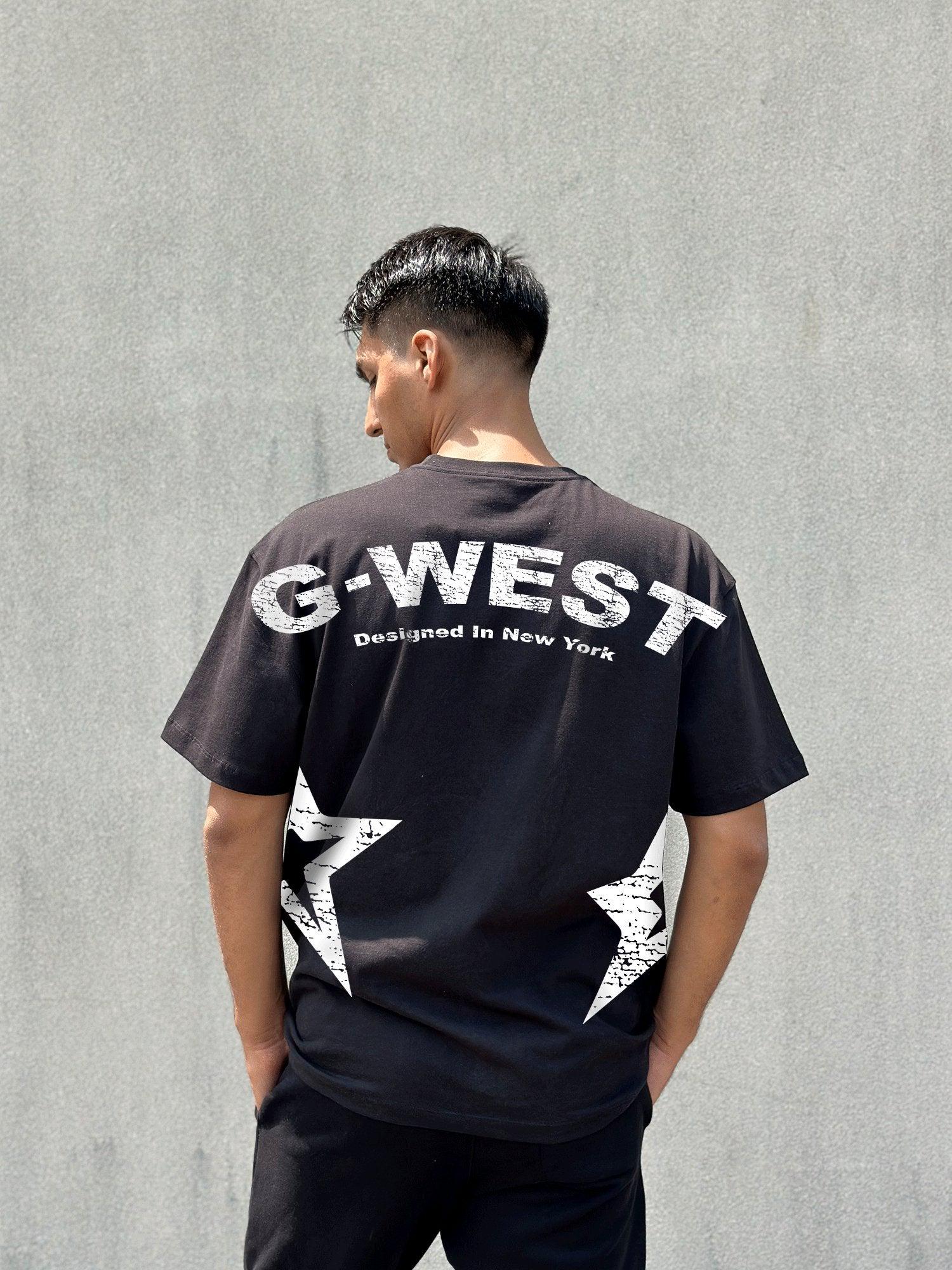 G WEST OVERSIZE ARCH LOGO TEE GWGTL9051 - 5 COLORS - G West