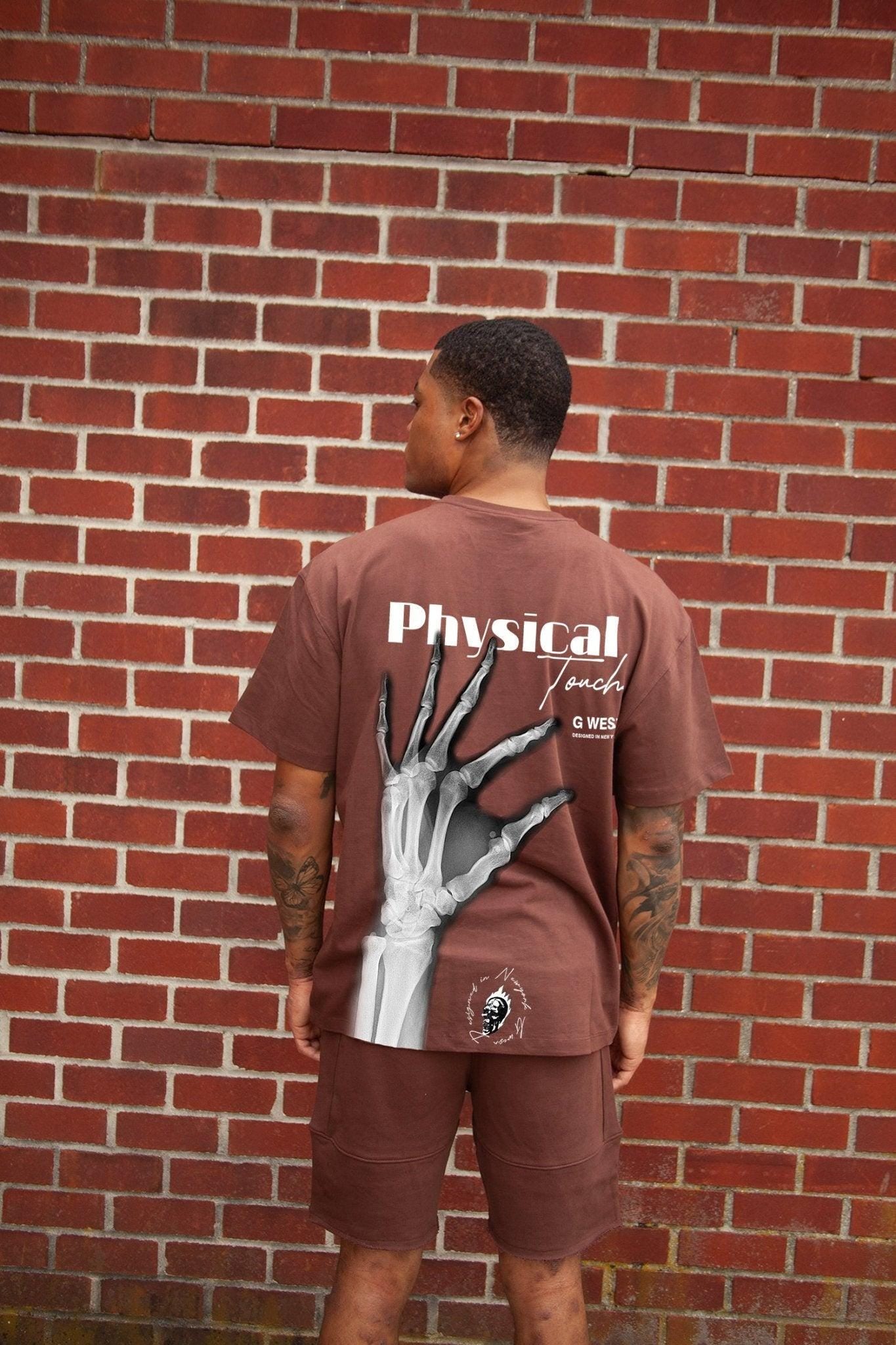 G WEST OVERSIZED X - RAY HAND TEE - G West