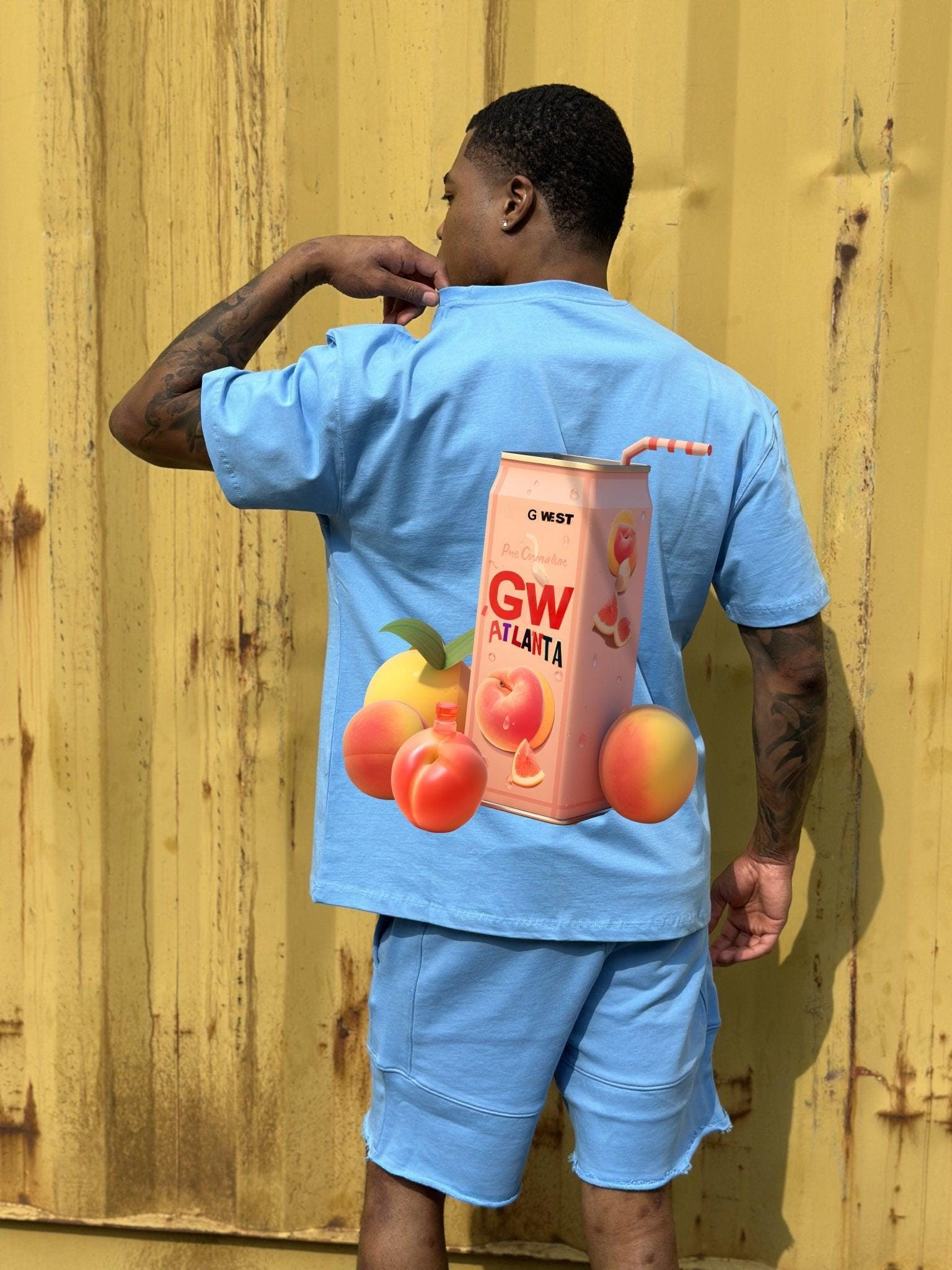 G WEST OVERSIZED ATLANTA PEACH TEE - G West