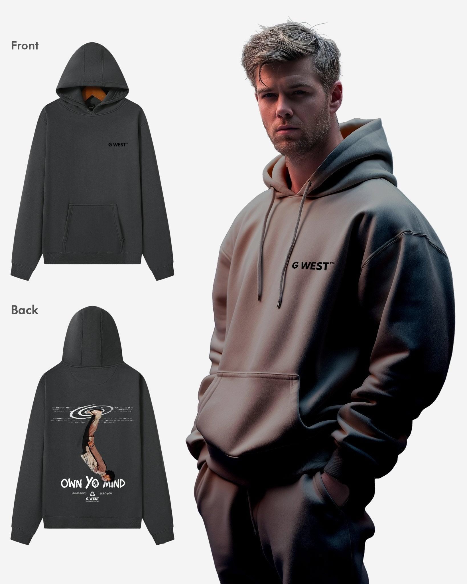 G WEST OWN YO MIND HEAVY PREMIUM OVERSIZED HOODIE - G West