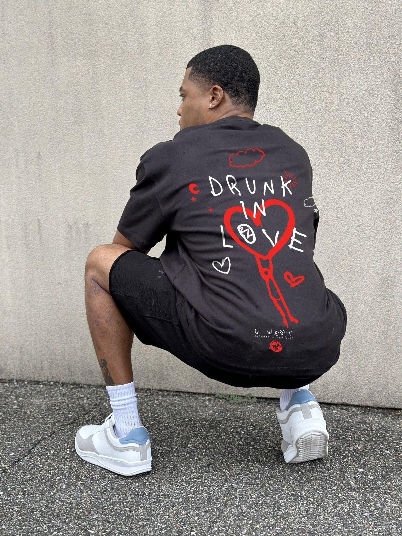 G WEST OVERSIZED DRUNK IN LOVE TEE - G West