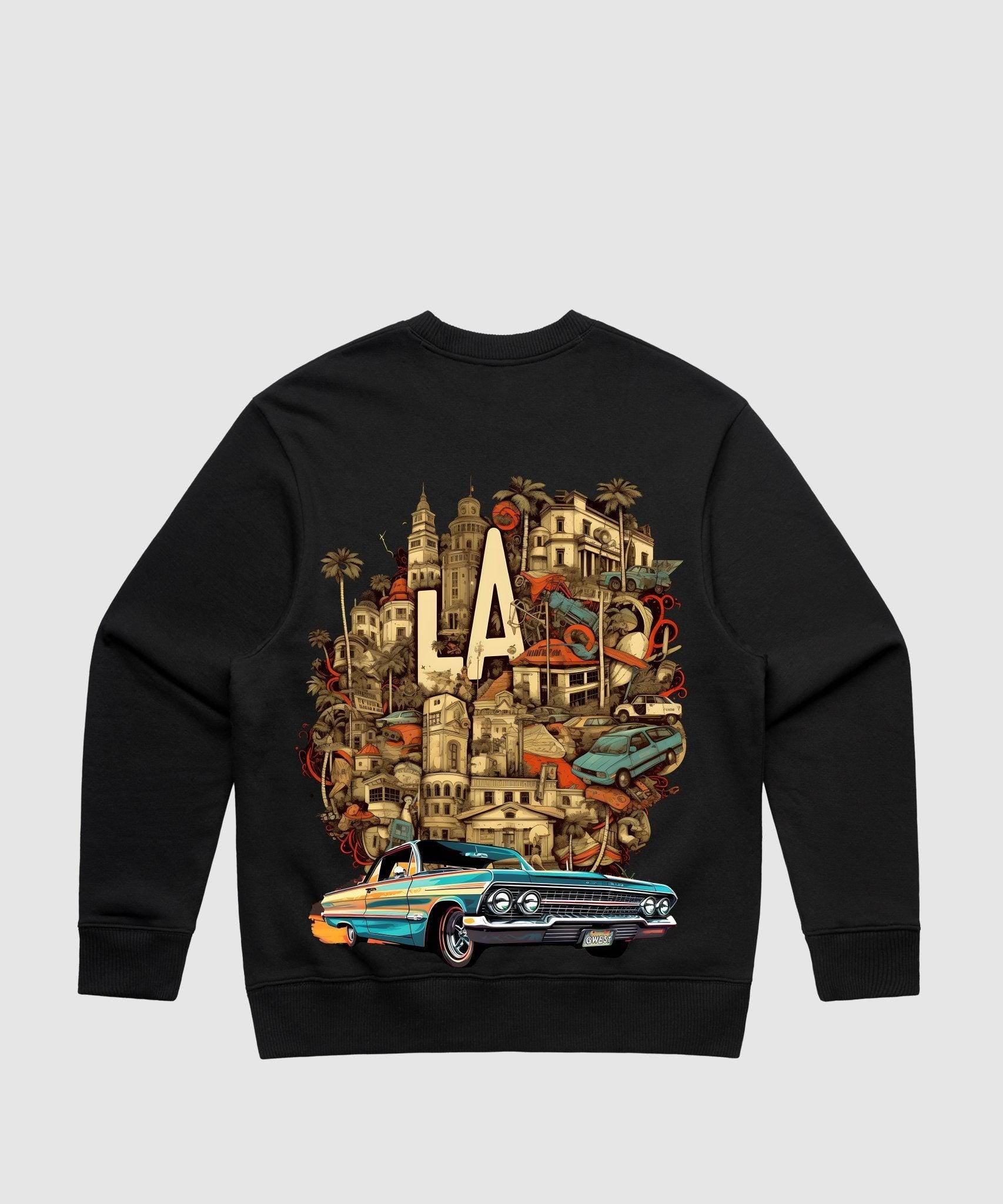 G WEST LA CULTURE HEAVY PREMIUM CREWNECK - 6 COLORS - G West