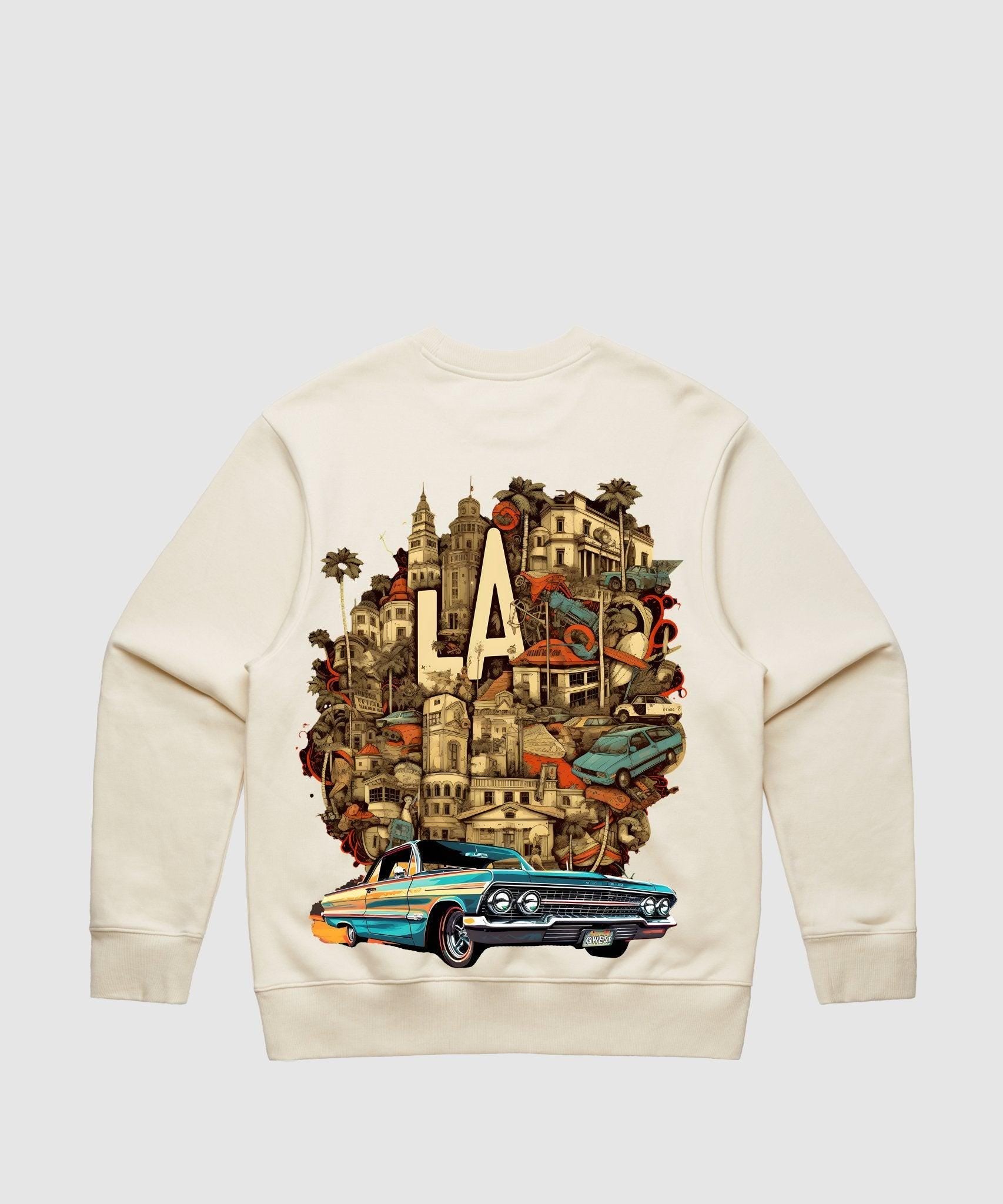 G WEST LA CULTURE HEAVY PREMIUM CREWNECK - 6 COLORS - G West