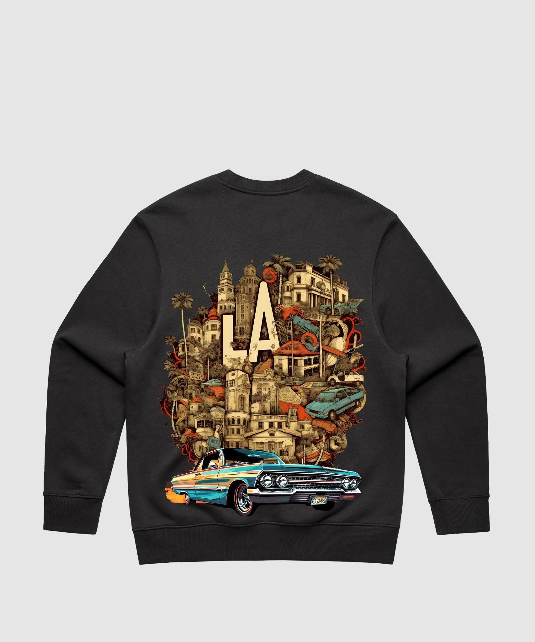 G WEST LA CULTURE HEAVY PREMIUM CREWNECK - 6 COLORS - G West