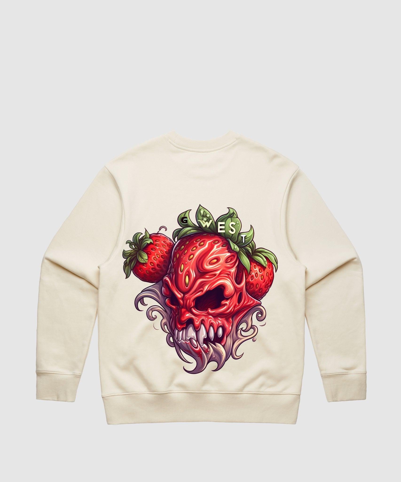 G WEST MUTATED STRAWBERRY HEAVY PREMIUM CREWNECK - 6 COLORS - G West