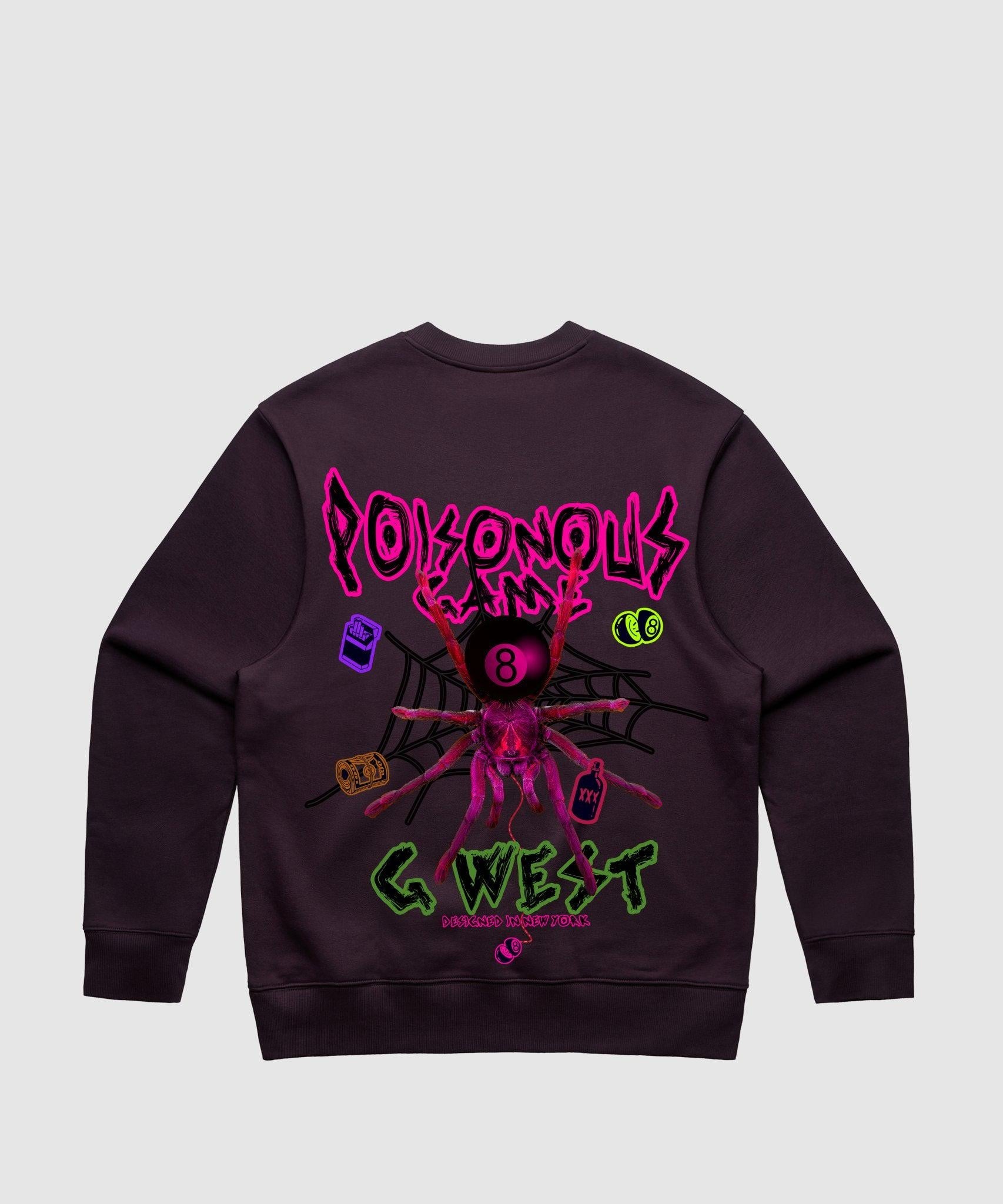 G WEST POISON GAME HEAVY PREMIUM CREWNECK - 6 COLORS - G West