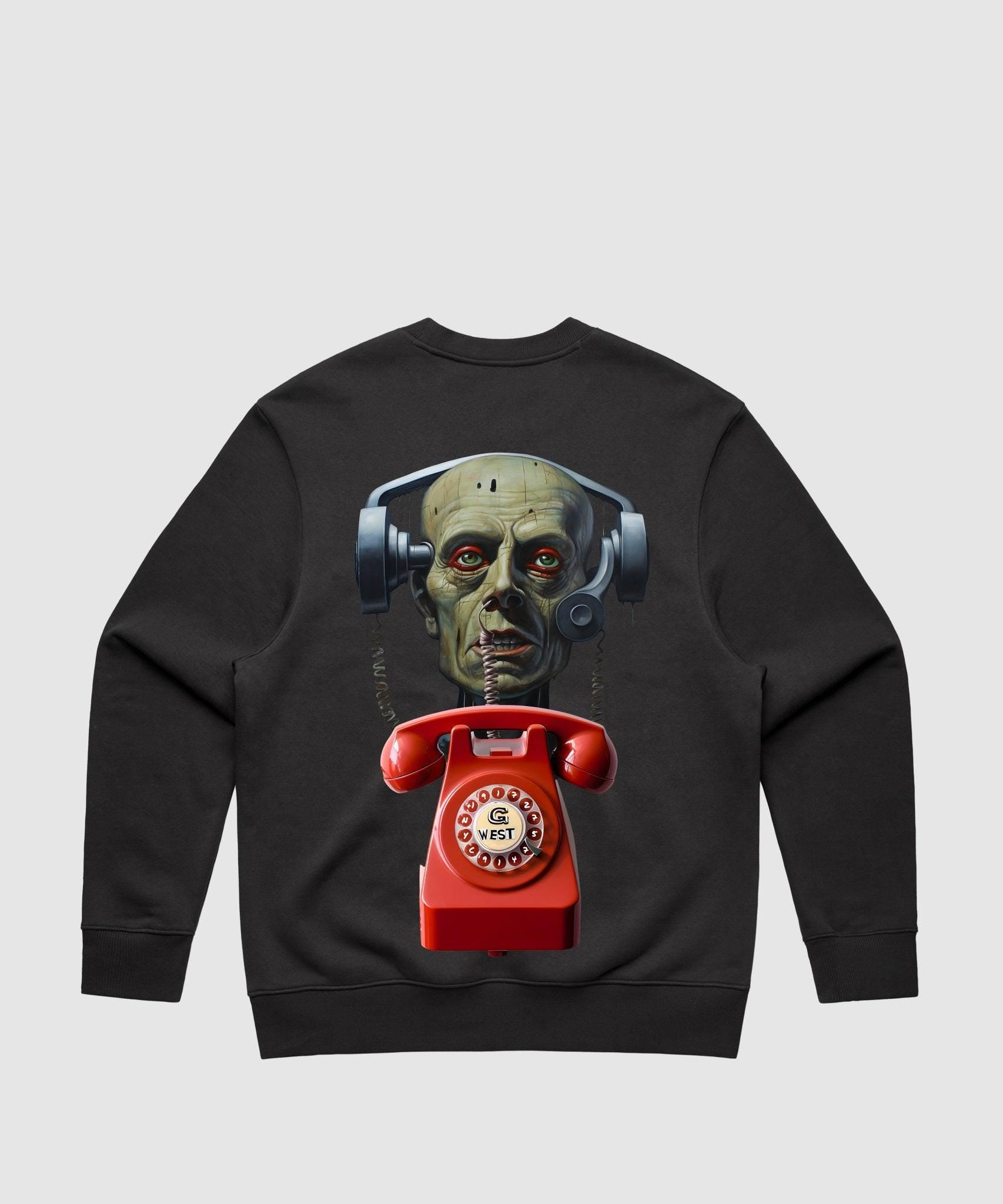 G WEST TELEPHONE HEAD HEAVY PREMIUM CREWNECK - 6 COLORS - G West