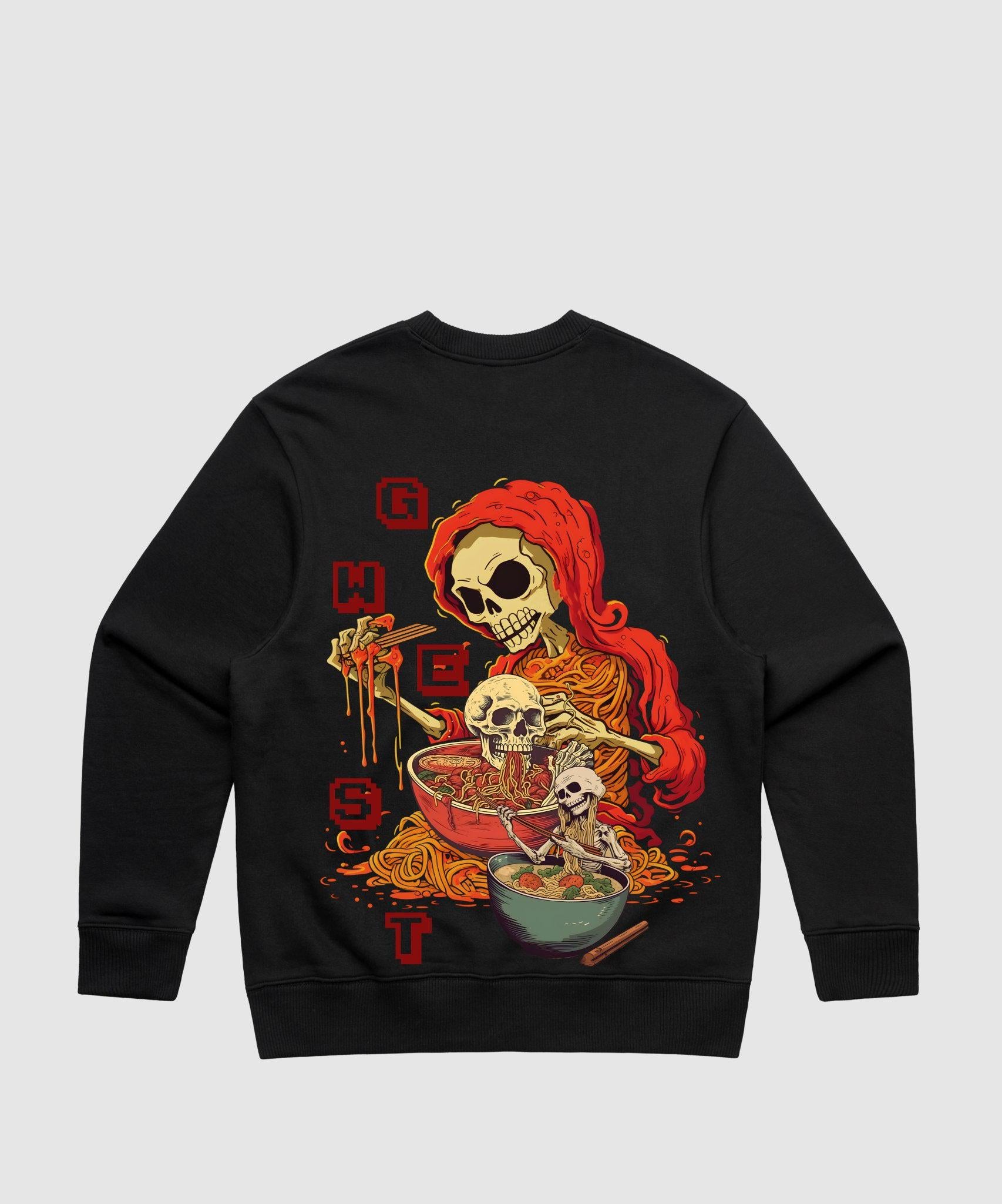 G WEST NOODLE SKELETON HEAVY PREMIUM CREWNECK - 6 COLORS - G West