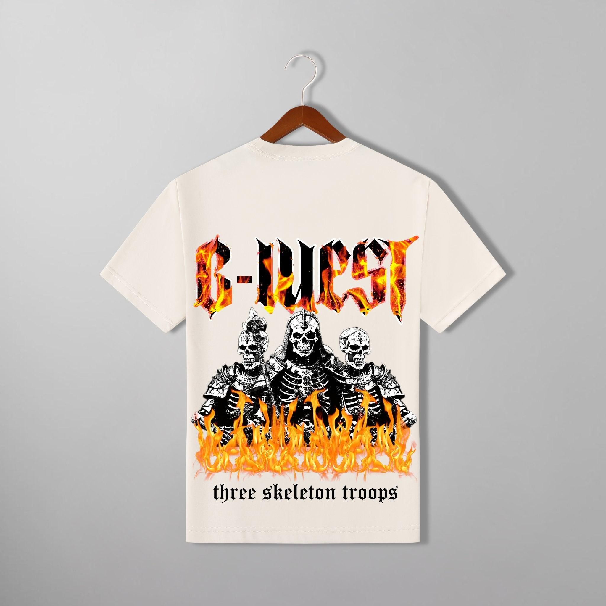 G WEST TRI SKELETON TEE - G West