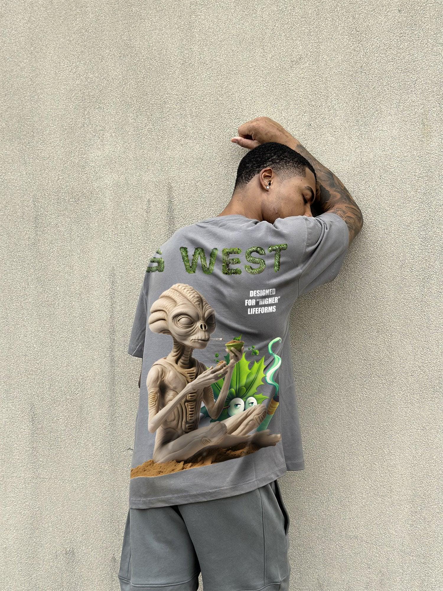 G WEST OVERSIZED DESIGNED FOR HIGHER LIFEFORMS TEE - G West