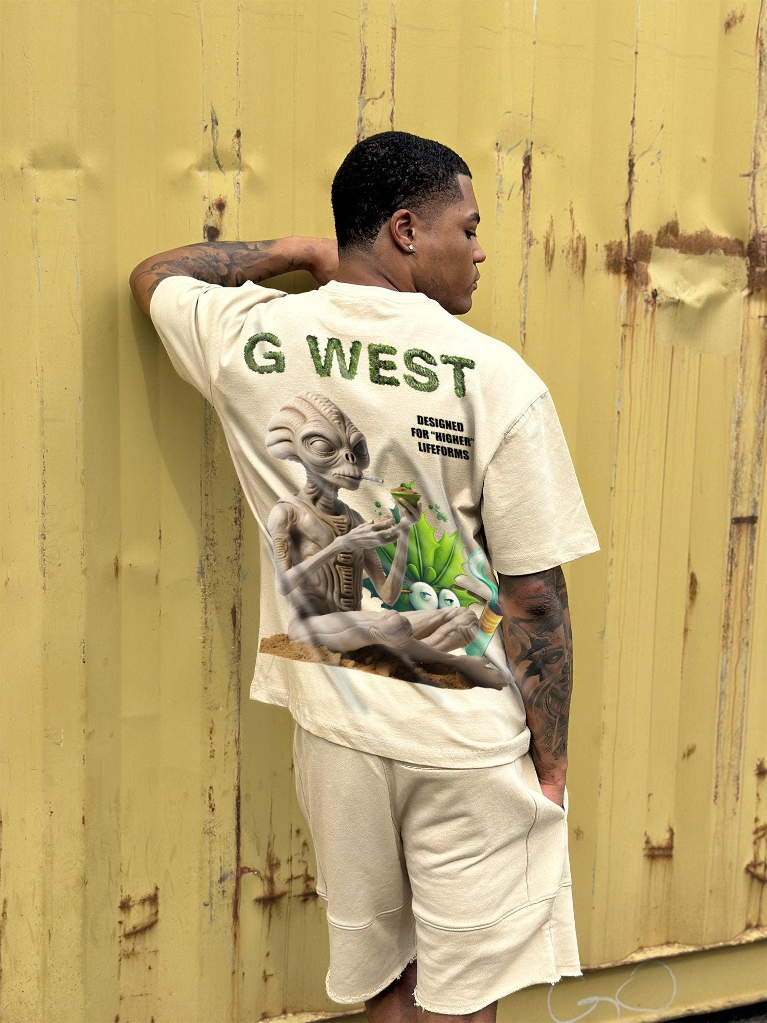 G WEST OVERSIZED DESIGNED FOR HIGHER LIFEFORMS TEE - G West