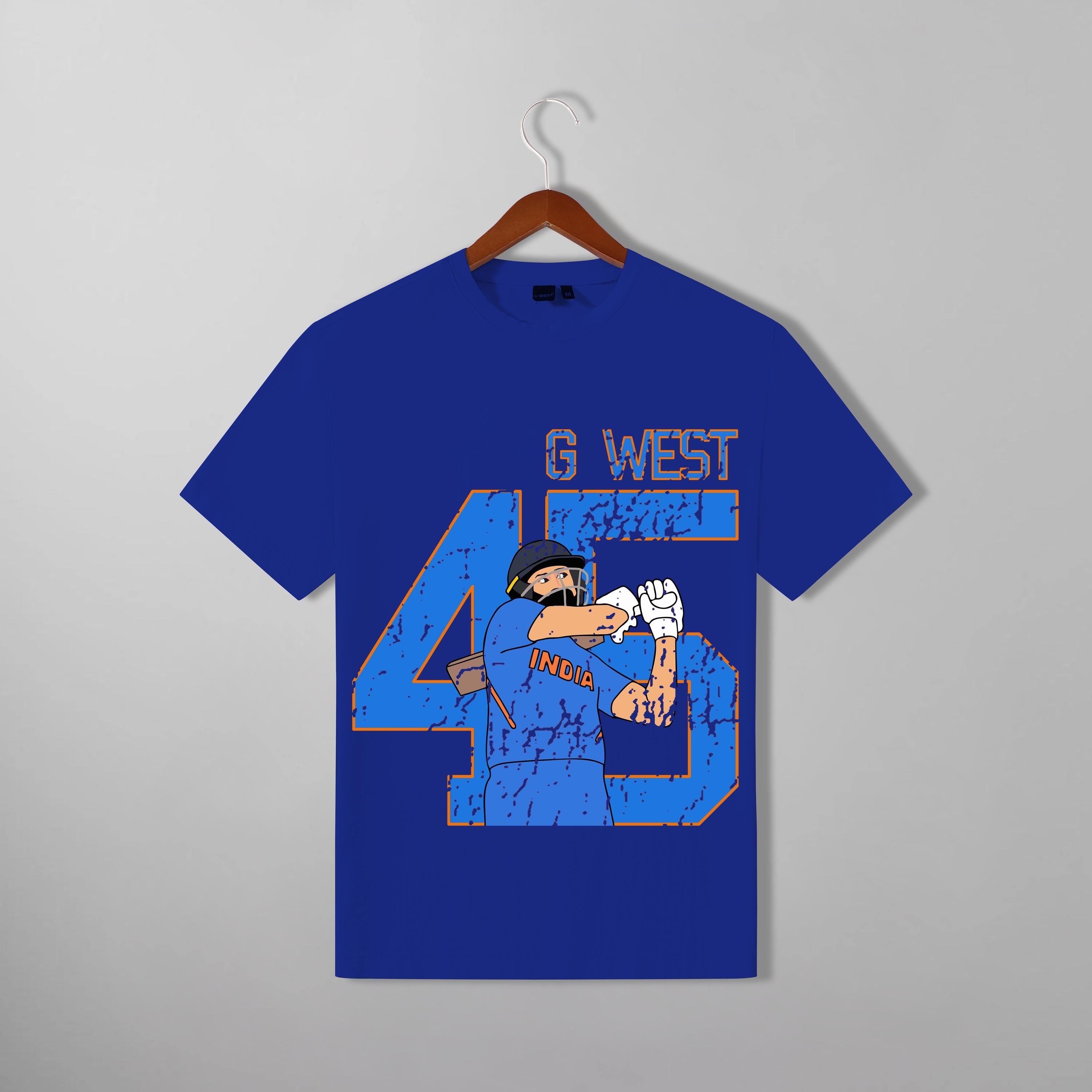 G West Cricket India King-45 T-Shirt : GWDTFL2410 - 3 COLORS - G West