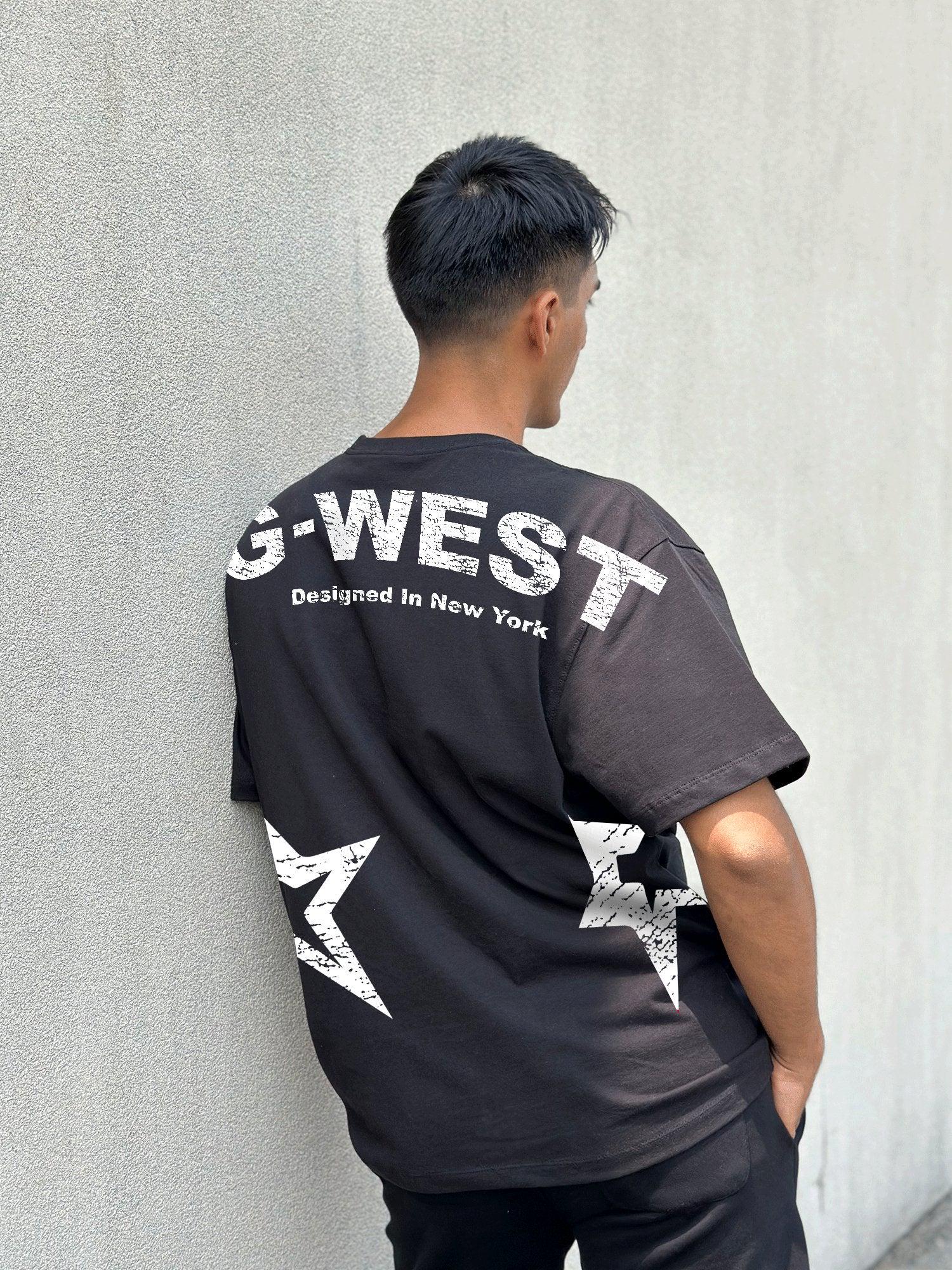 G WEST OVERSIZE ARCH LOGO TEE GWGTL9051 - 5 COLORS - G West