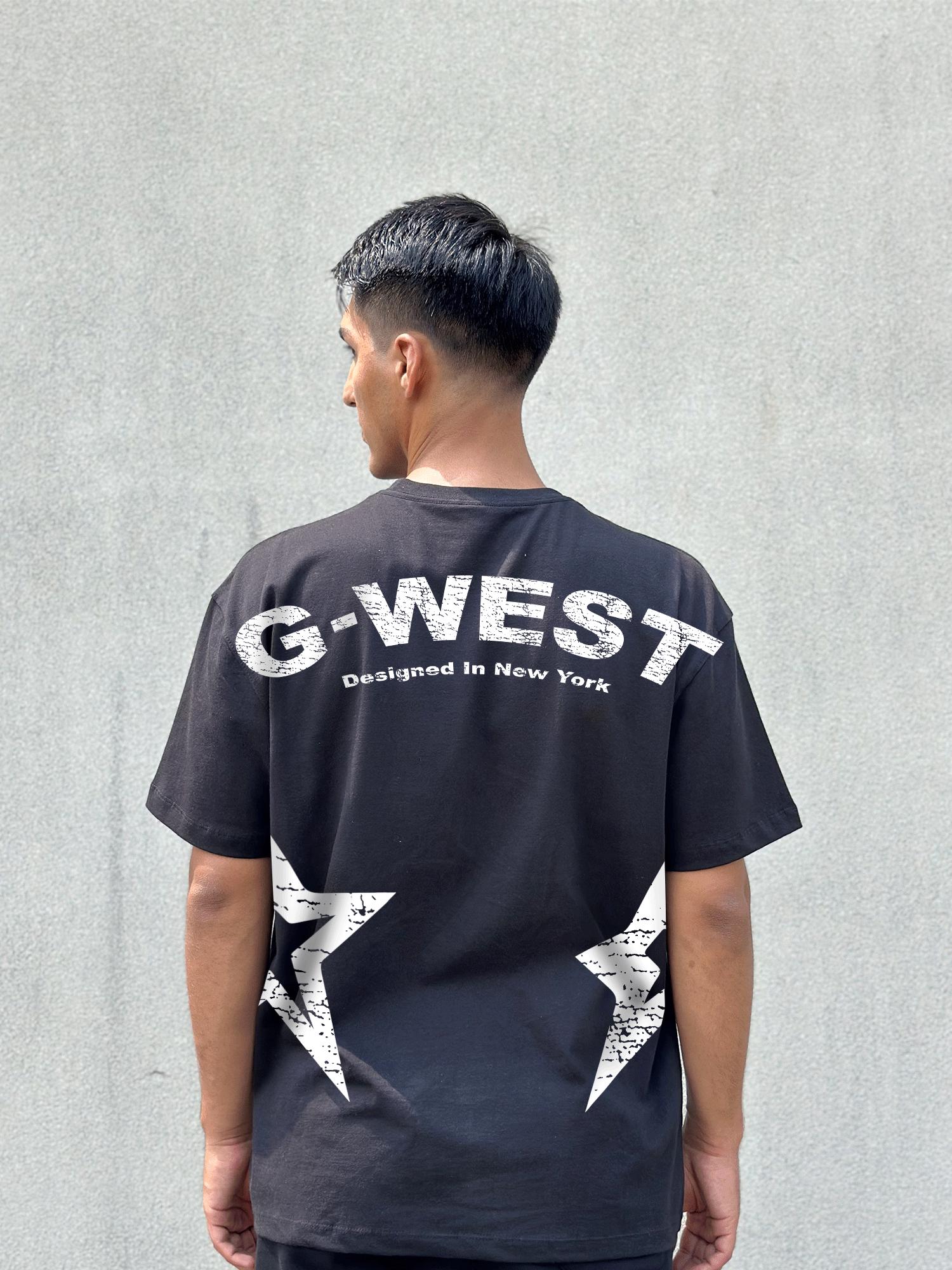 G WEST OVERSIZE ARCH LOGO TEE GWGTL9051 - 5 COLORS - G West