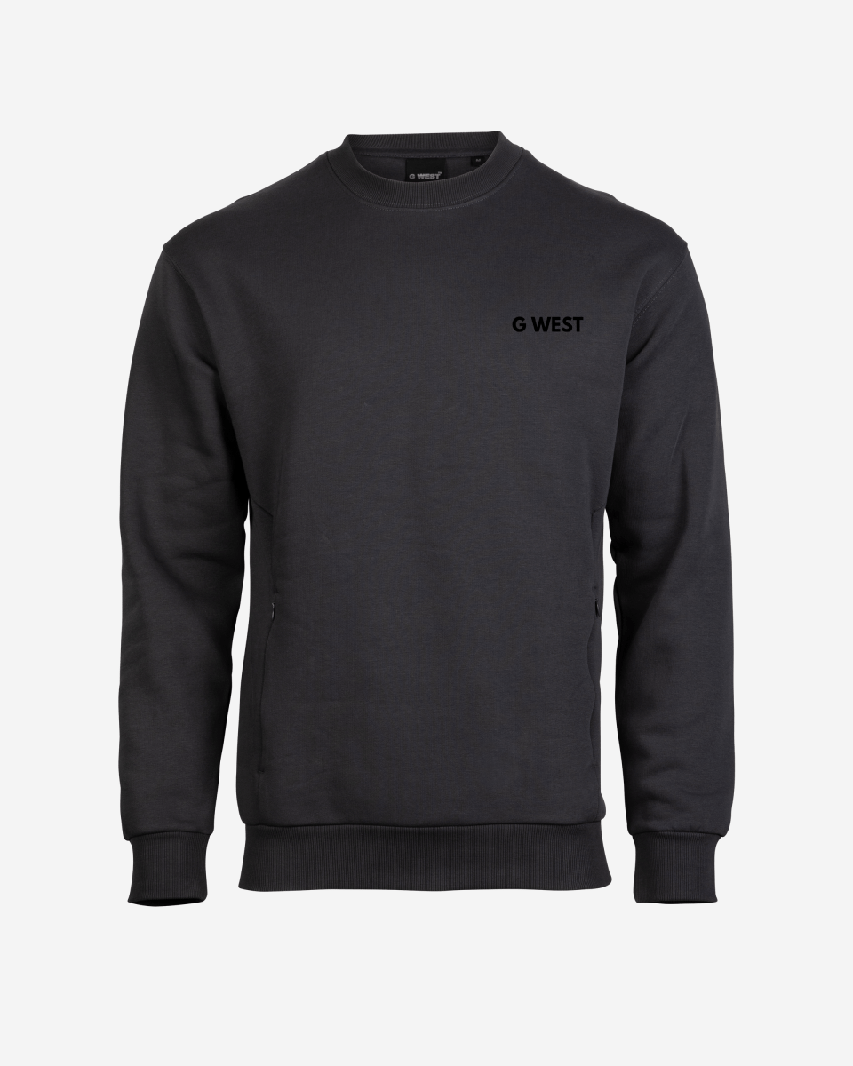 Premium Crewneck With Invisible Zippers - G West