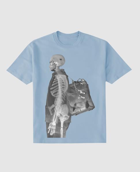 Regular Fit Full X Ray Front Graphic T Shirt : Gwpbast5058 - 3 Colors - G West