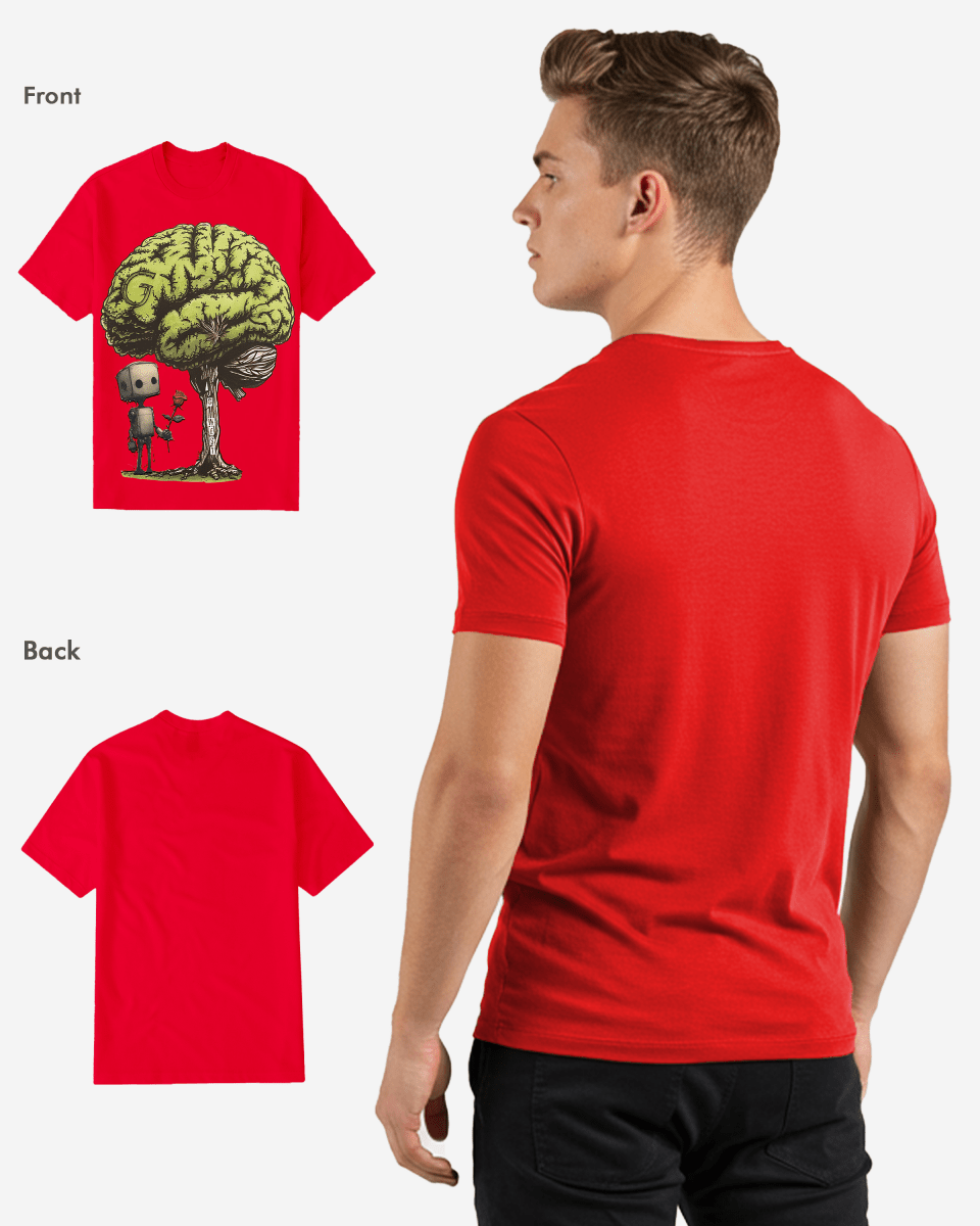 Regular Fit T Brain Front Graphic T Shirt : Gwpbast5054 - 3 Colors - G West