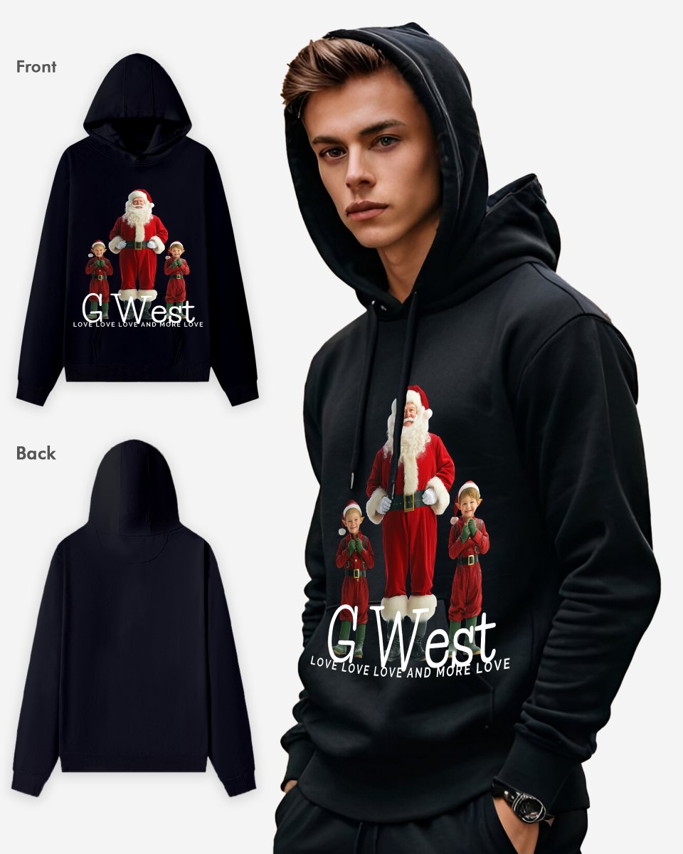 Santa & His Elves Hoodie - G West