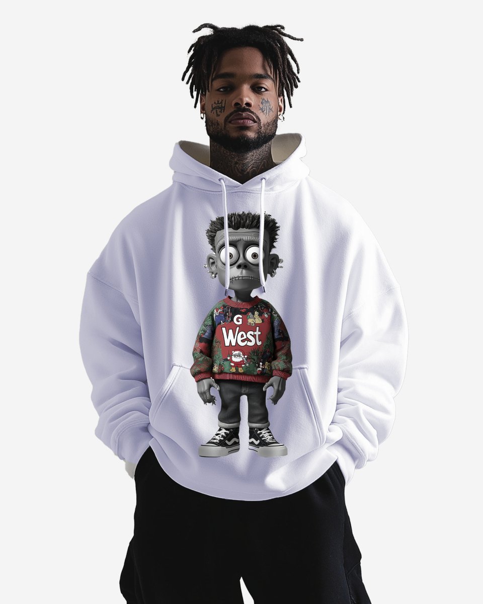 Ugly Xmas Zombie Hoodie - G West